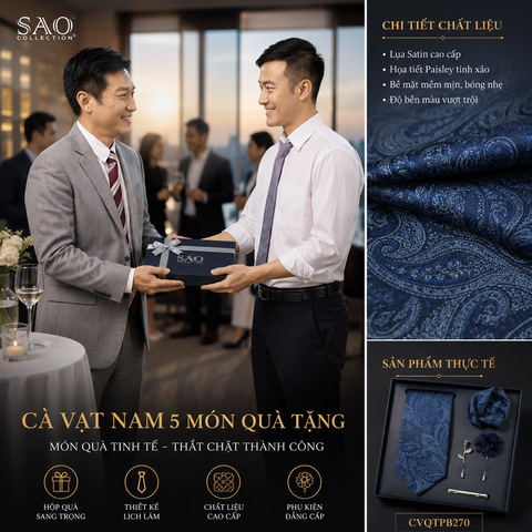 Cà vạt quà tặng chất lượng khu vực Tân Bình, HCM