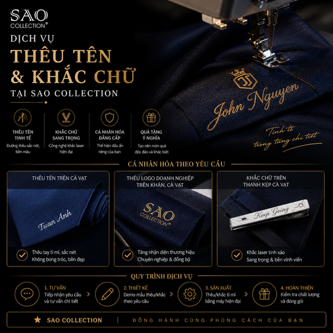 Dịch vụ thêu tên theo yêu cầu tại Tân Bình HCM