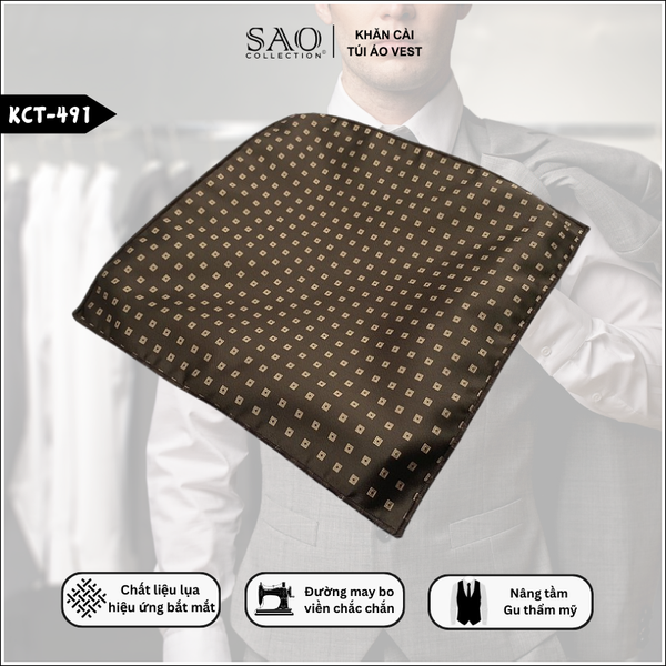 khăn cài túi nam nâng tầm bộ vest