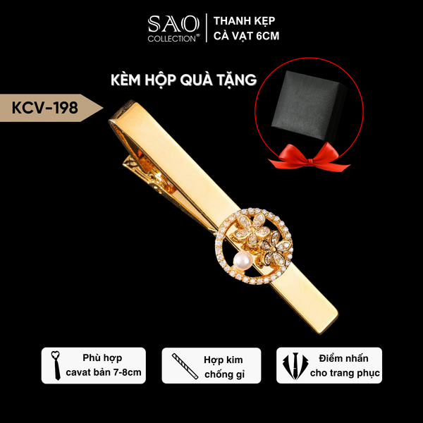 Kẹp cà vạt vừa gọn gàng tăng điểm nhấn