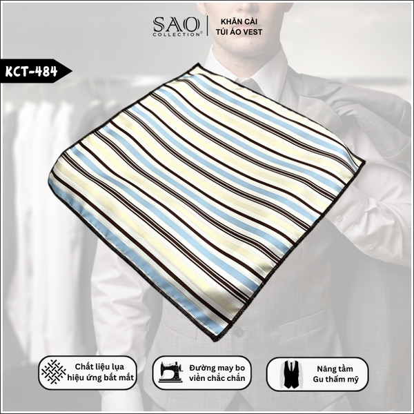 khăn cài túi nam nâng tầm bộ vest