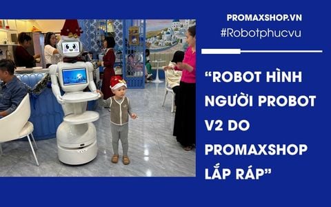 Robot lễ tân, tư vấn hỏi đáp Robot hình người ProBot V2 do PromaxShop lắp ráp