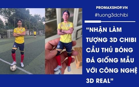 Nhận Làm Tượng 3D Chibi Cầu Thủ Bóng Đá Giống Mẫu Với Công Nghệ 3D Real
