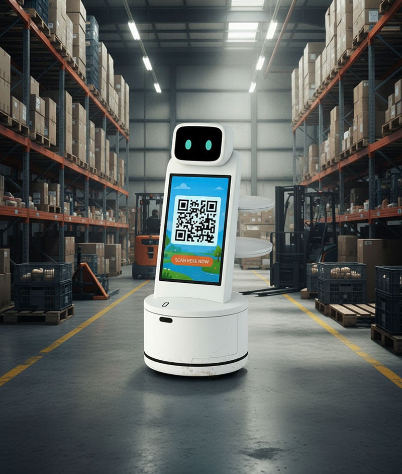 Robot giao hàng, phục vụ, giao tiếp tư vấn lập trình AI theo yêu cầu Probot A1