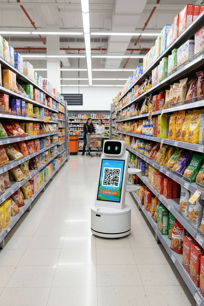Robot giao hàng, phục vụ, giao tiếp tư vấn lập trình AI theo yêu cầu Probot A1