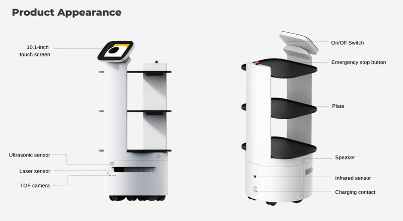 Robot phục vụ giao hàng ProBot D3 tích hợp lập trình Ai