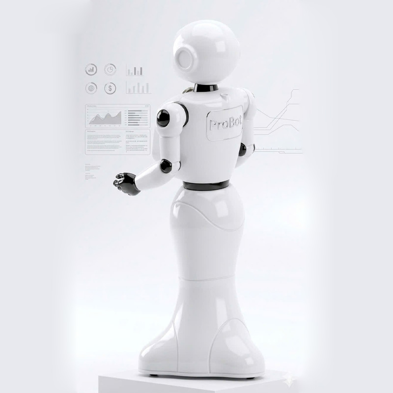Robot lễ tân tư vấn dịch vụ tích hợp lập trình Ai giao tiếp tự nhiên AviBot