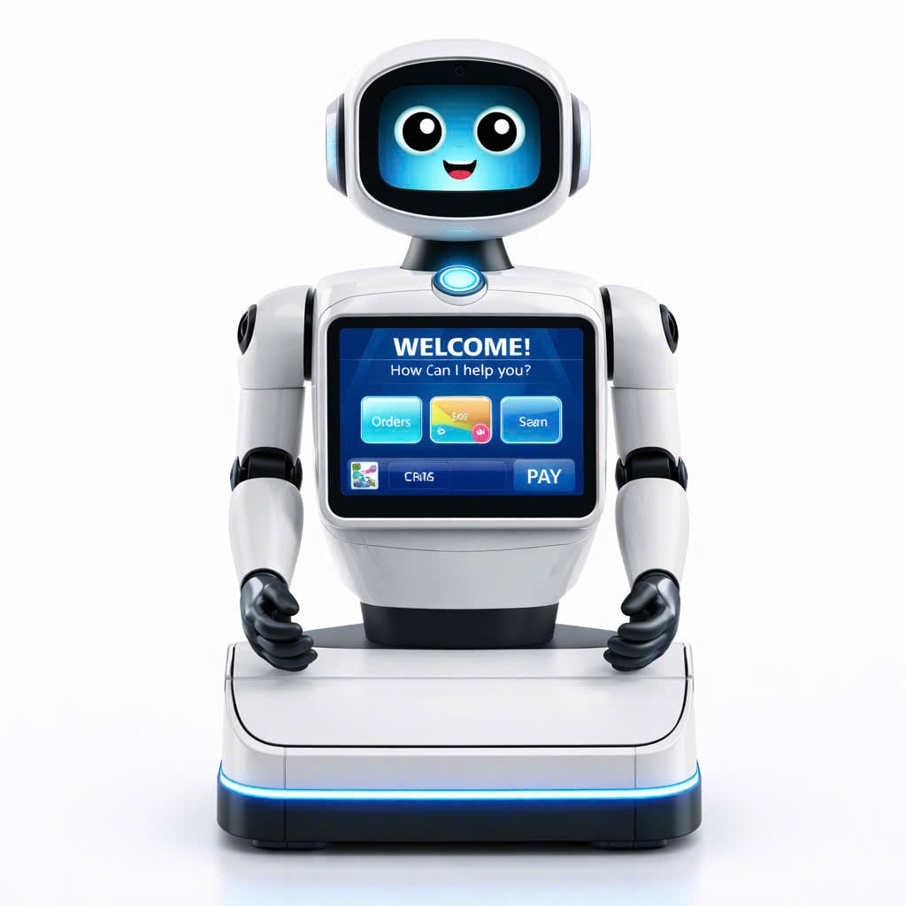 Robot Pos, robot livestream hình người thông minh Probot V3