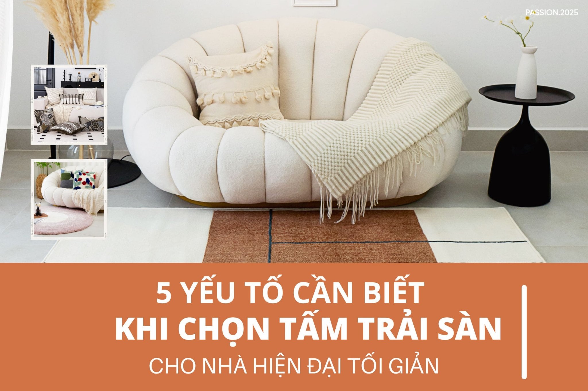 5 yếu tố cần biết khi chọn tấm trải sàn cho nhà hiện đại tối giản