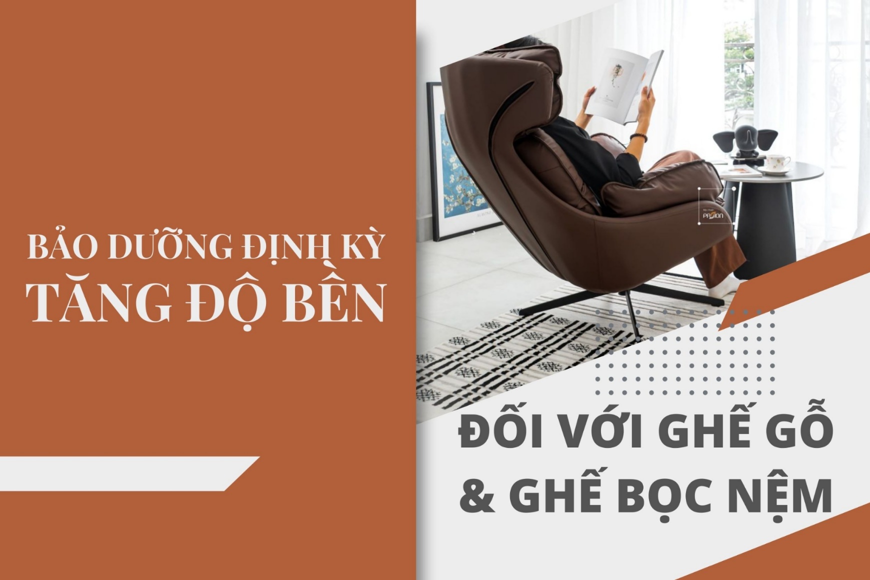 Bảo dưỡng định kỳ để tăng độ bền – Đối với ghế gỗ & ghế bọc nệm