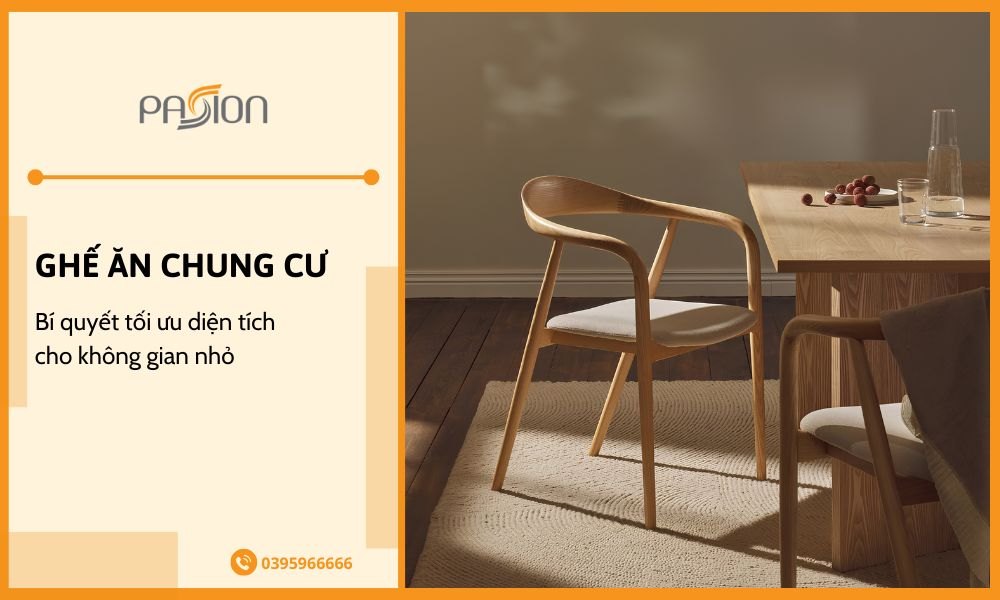 Bí quyết chọn ghế ăn chung cư tối ưu diện tích cho không gian nhỏ