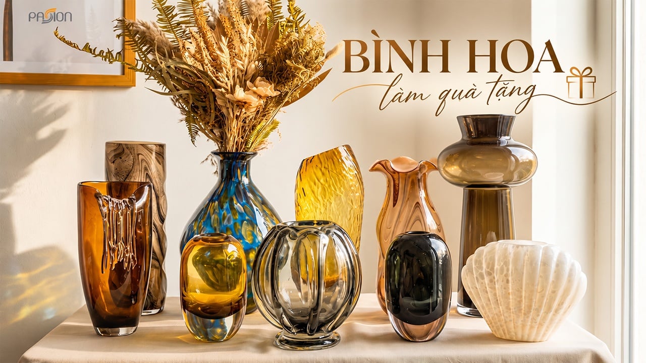Bình Hoa Thủy Tinh Làm Quà Tặng: Cách Chọn Đẹp & Phù Hợp