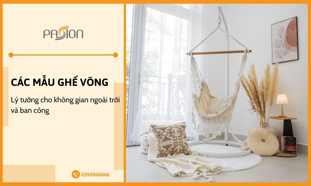 Các mẫu ghế võng lý tưởng cho không gian ngoài trời và ban công