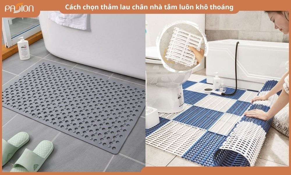 Cách chọn thảm lau chân nhà tắm luôn khô thoáng và an toàn