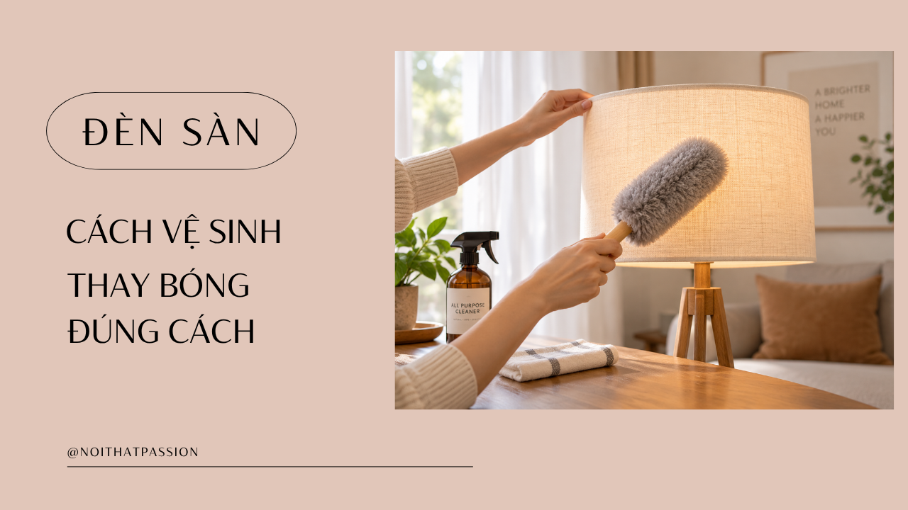 Cách Vệ Sinh Đèn Sàn & Thay Bóng Đúng Cách, An Toàn