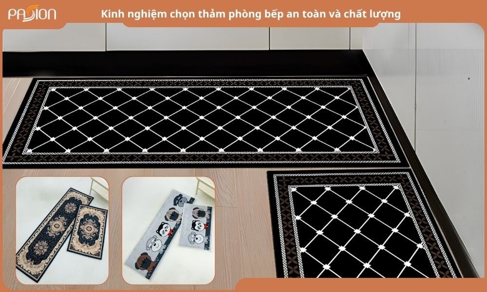 Kinh nghiệm chọn thảm phòng bếp an toàn và chất lượng
