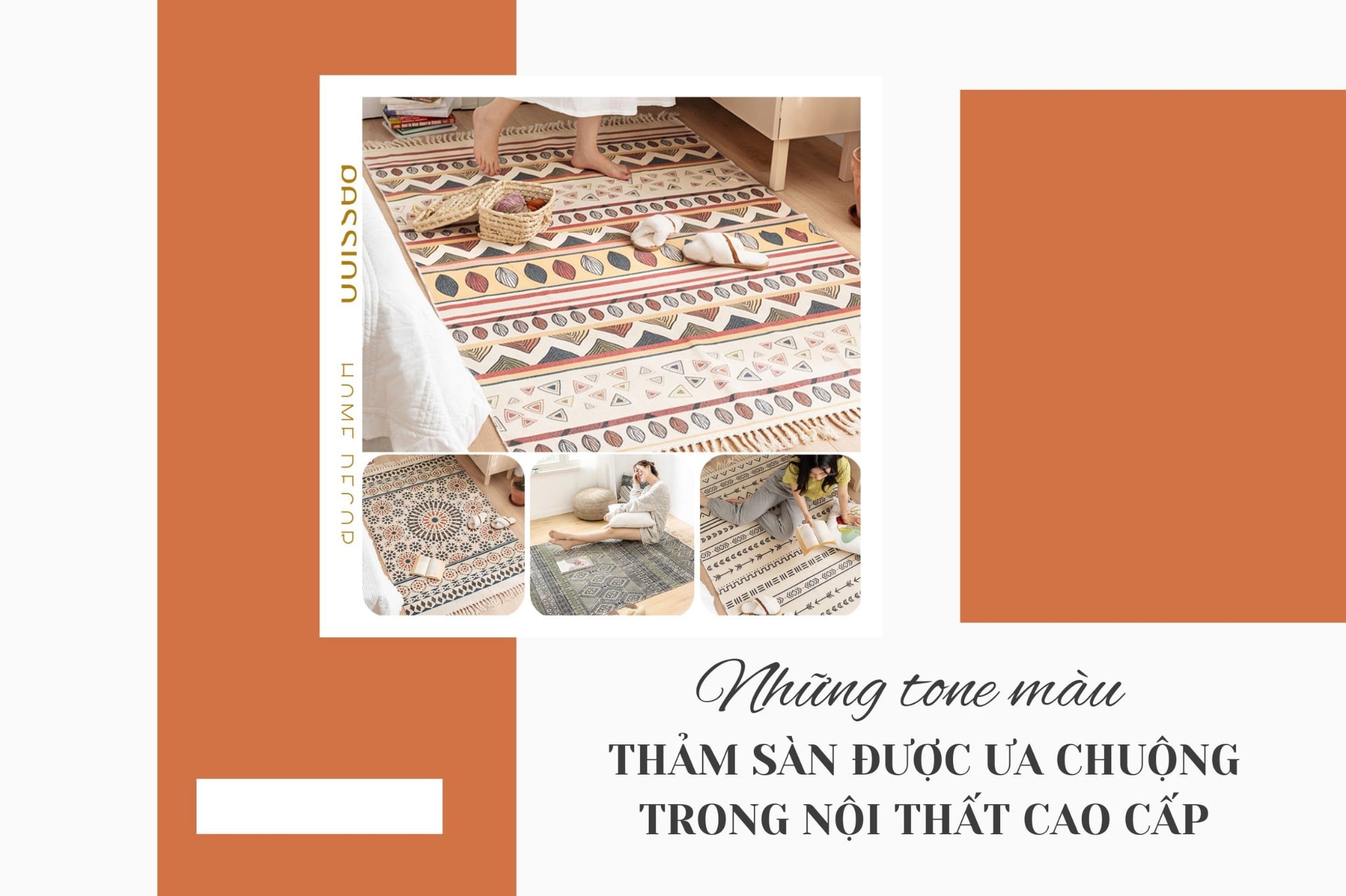 Những tone màu thảm sàn được ưa chuộng trong nội thất cao cấp