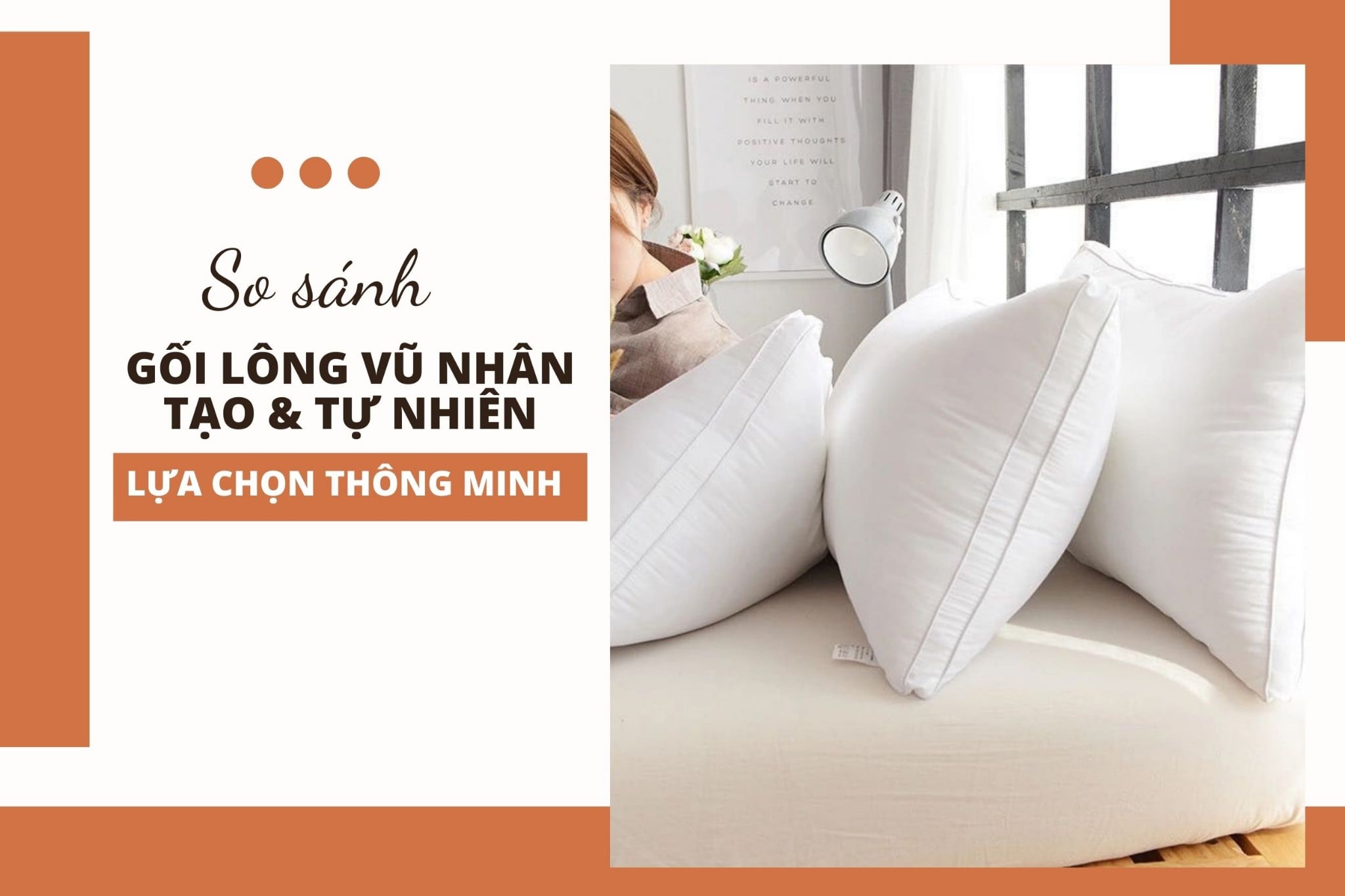 So Sánh Gối Lông Vũ Nhân Tạo & Tự Nhiên: Lựa Chọn Thông Minh