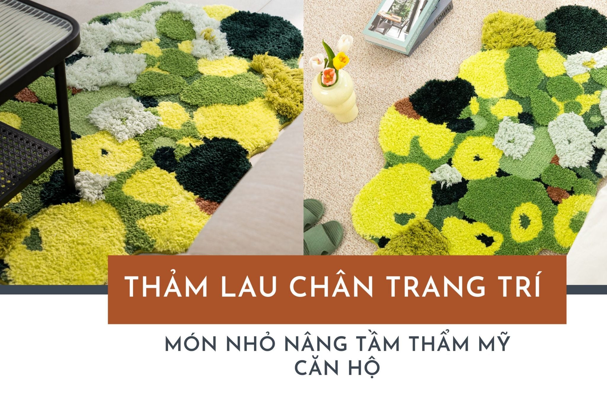 Thảm lau chân trang trí - Món nhỏ nâng tầm thẩm mỹ căn hộ