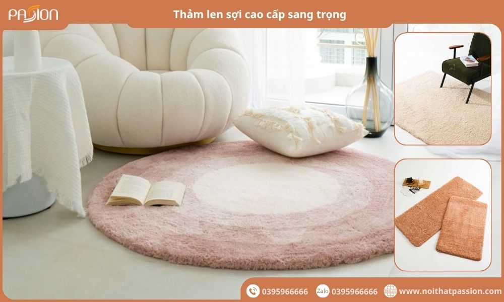 Thảm len sợi cao cấp: Giải pháp sang trọng cho không gian sống