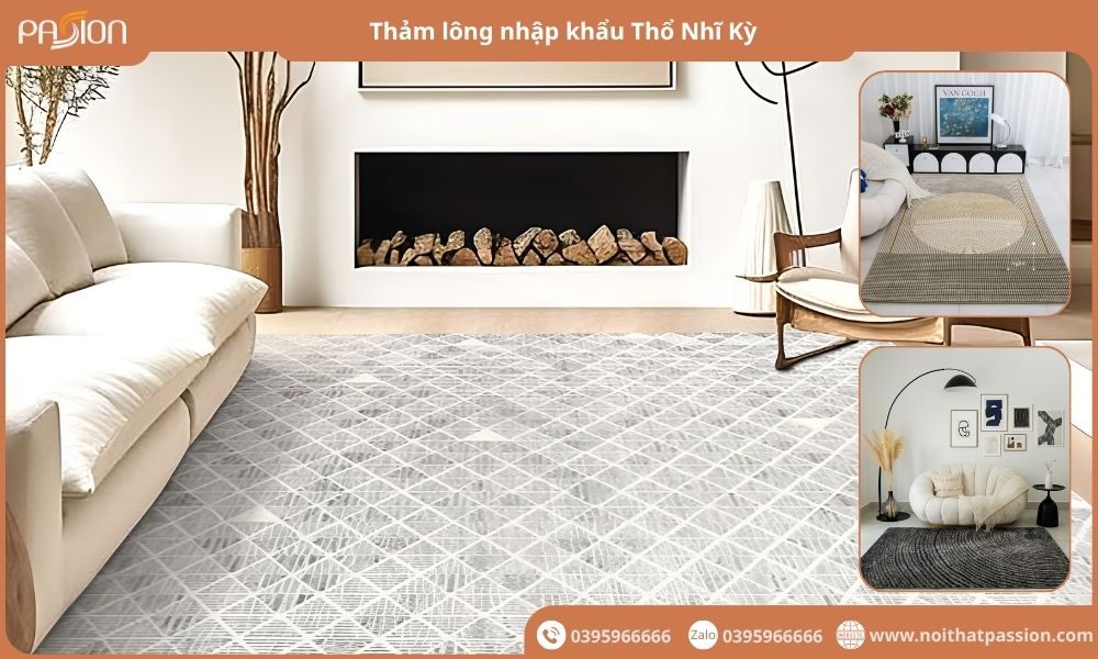 Thảm lông nhập khẩu thổ nhĩ kỳ – Đẳng cấp khác biệt tại PASSION