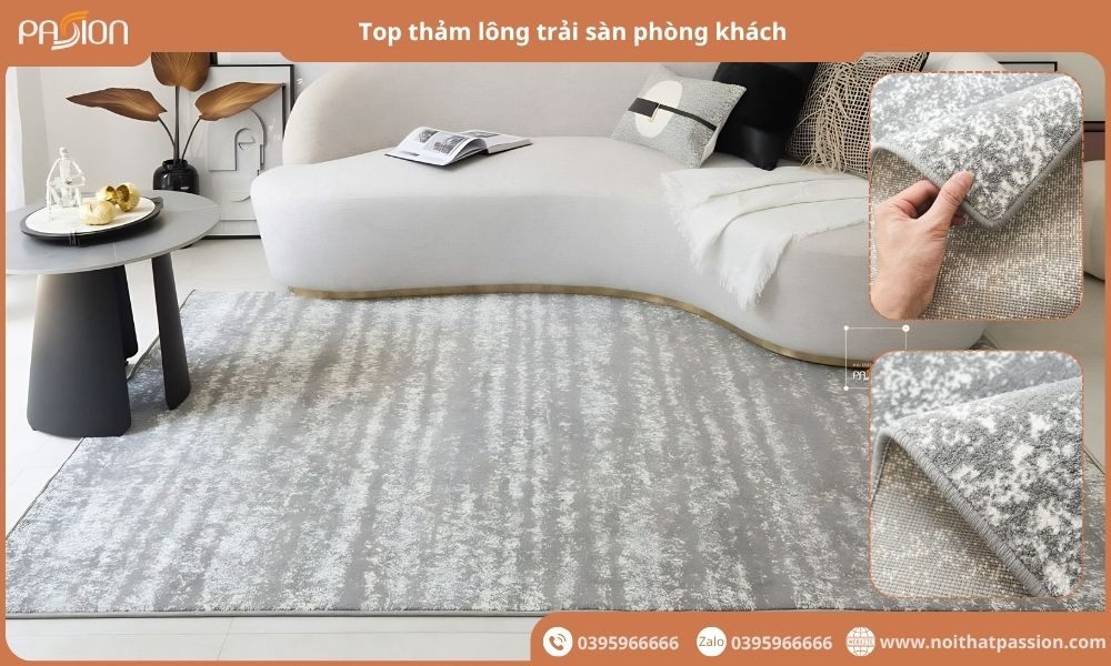 Top thảm lông trải sàn phòng khách đáng mua nhất 2026