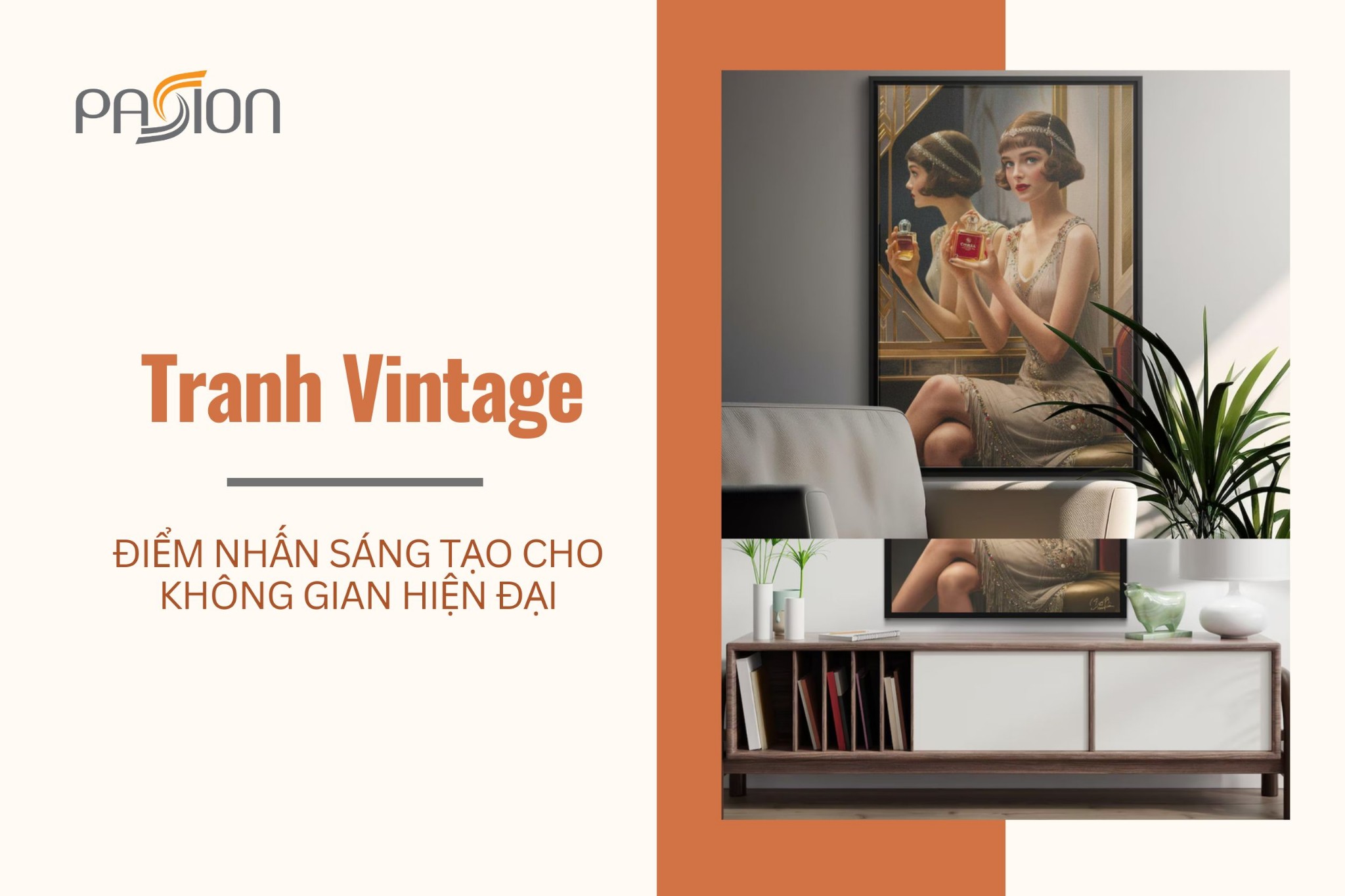 Tranh Vintage – Điểm Nhấn Sáng Tạo Cho Không Gian Hiện Đại