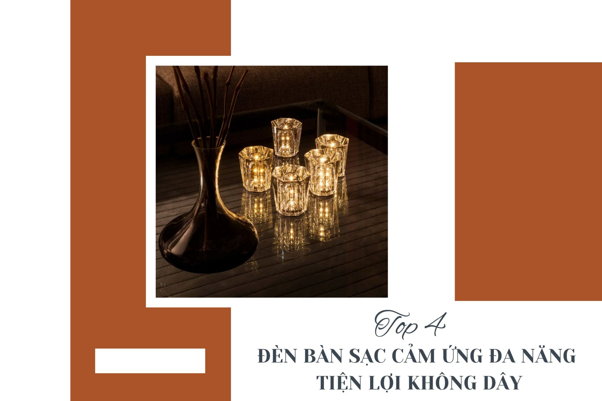 Top 4 đèn bàn sạc cảm ứng đa năng - Tiện lợi không dây