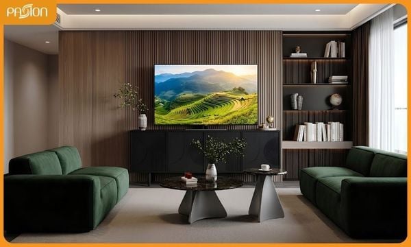 Khoảng cách giữa kệ tủ tivi và sofa hợp lý