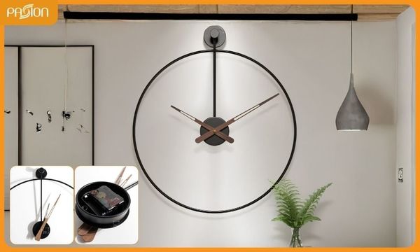 Đồng hồ treo tường tối giản phong cách Tây Ban Nha