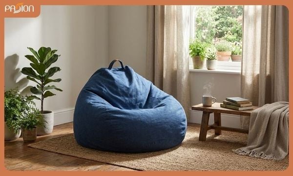 Đặt ghế lười hạt xốp đúng vị trí tránh ẩm và nắng gắt