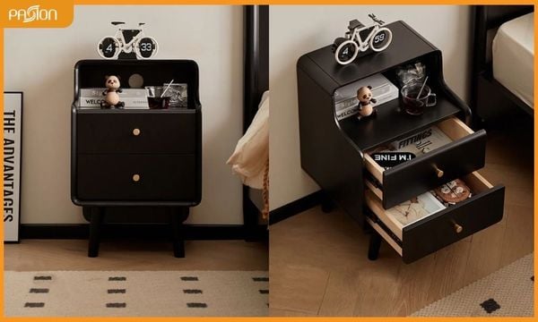 Mẫu tủ táp đầu giường hiện đại hình chữ H