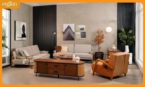 Bàn trà phong cách Indochine cổ điển ấn tượng