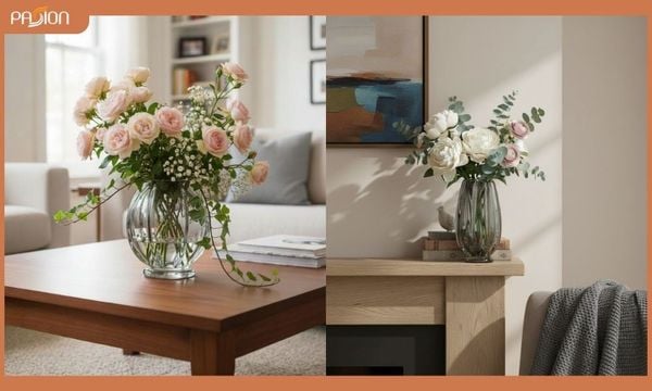 Bình hoa Decor thủy tinh búp hoa cánh dày