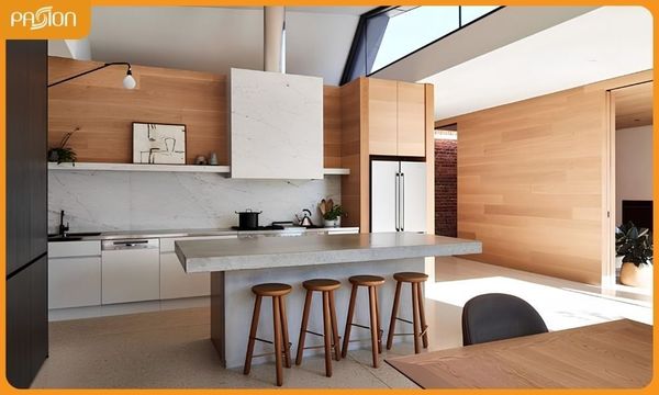 Bố trí phong cách nội thất Đương Đại không gian mở