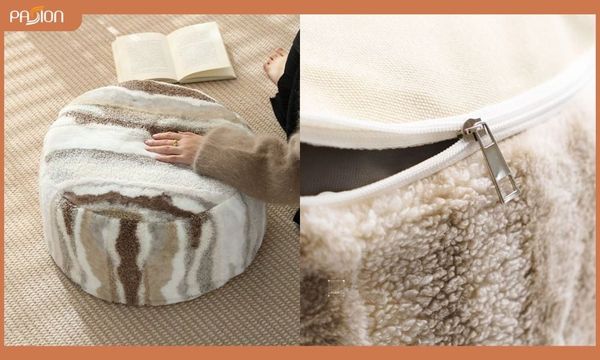 Gối đệm ngồi bệt kiểu Nhật tatami canvas