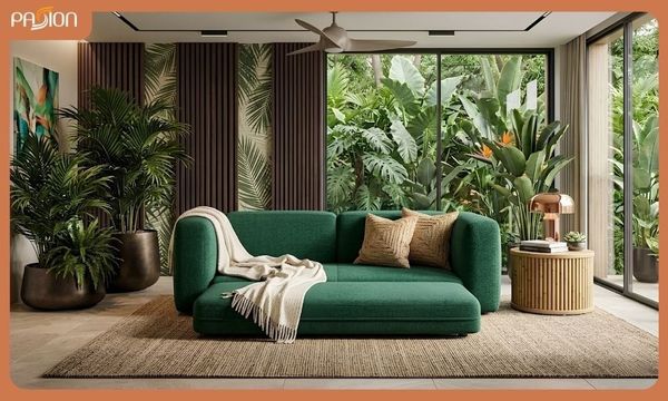 Giường sofa lật lưng tối ưu không gian lưu trữ