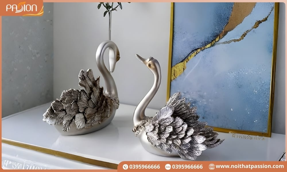 Lưu ý khi vệ sinh và bảo quản tượng đôi thiên nga màu ngọc trai