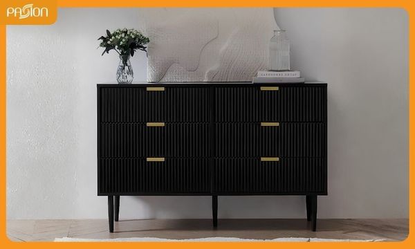 Tủ console trang trí 6 ngăn kéo Meridian tiện lợi