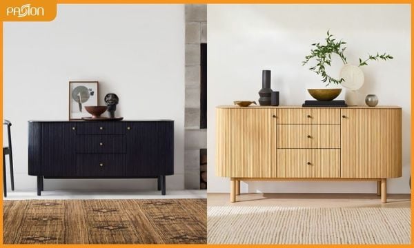 Tủ console cao cấp Ellington phối sọc