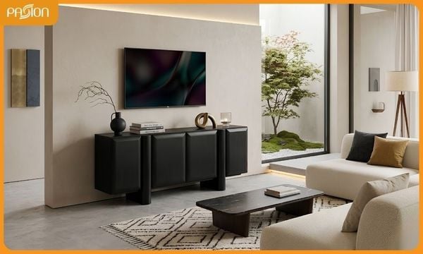 Tìm hiểu cách phối kệ tủ tivi với sofa và bàn trà chuẩn