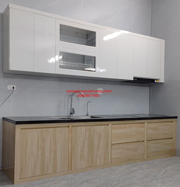 Tủ bếp nhựa theo yêu cầu tại Hà Hội - Xưởng Nhựa Việt Cường