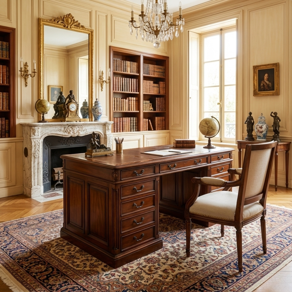 Bàn làm việc doanh nhân phong cách Châu Âu