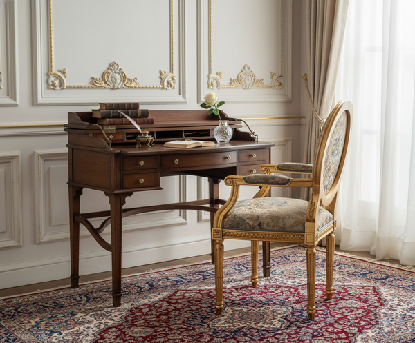 Bàn làm việc cao cấp phong cách cổ điển châu âu