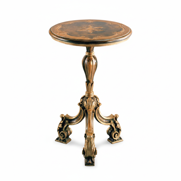 Bàn phụ 3 chân chạm khắc Louis XIV