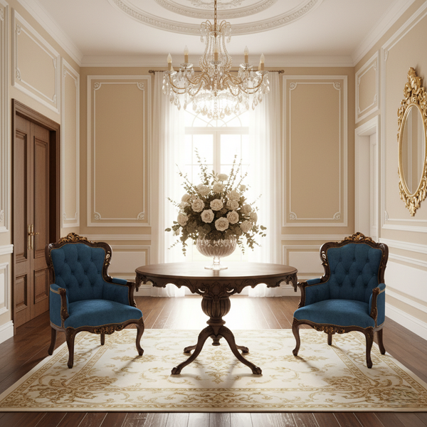 Bàn sảnh tròn phong cách Pháp Benjamin