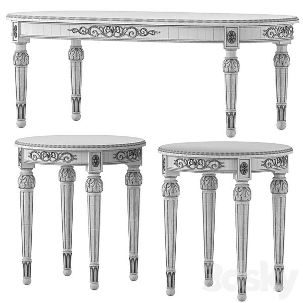 Bàn trà cổ điển Châu Âu Versace