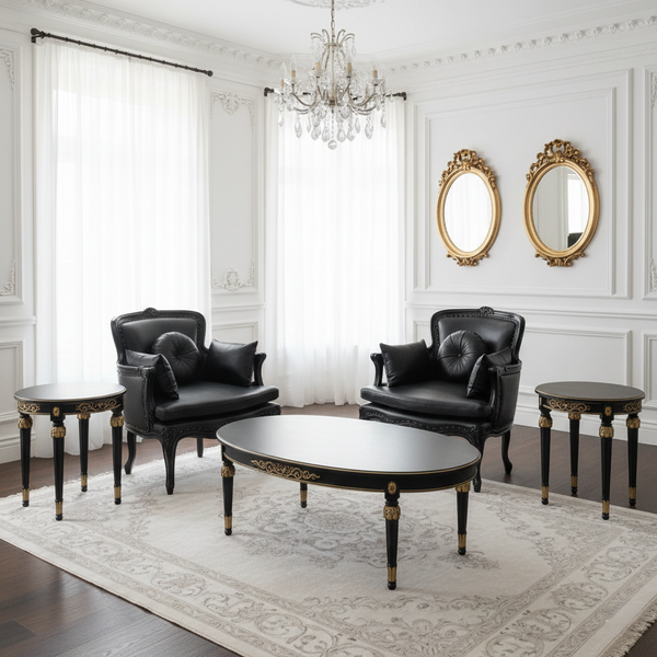 Bàn trà cổ điển Châu Âu Versace