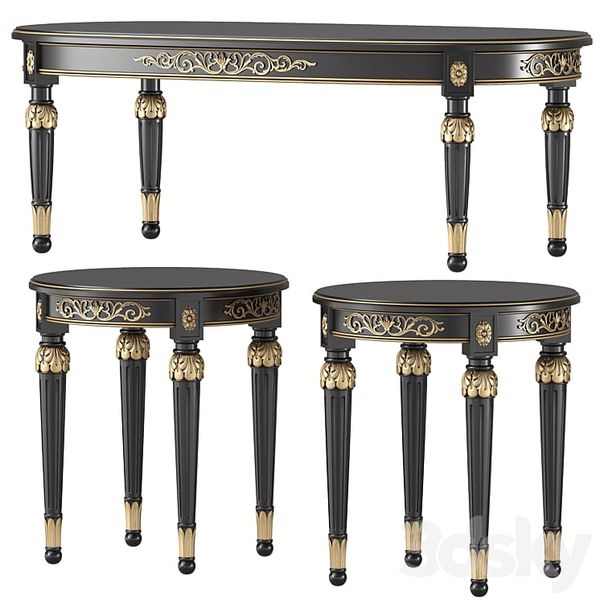 Bàn trà cổ điển Châu Âu Versace