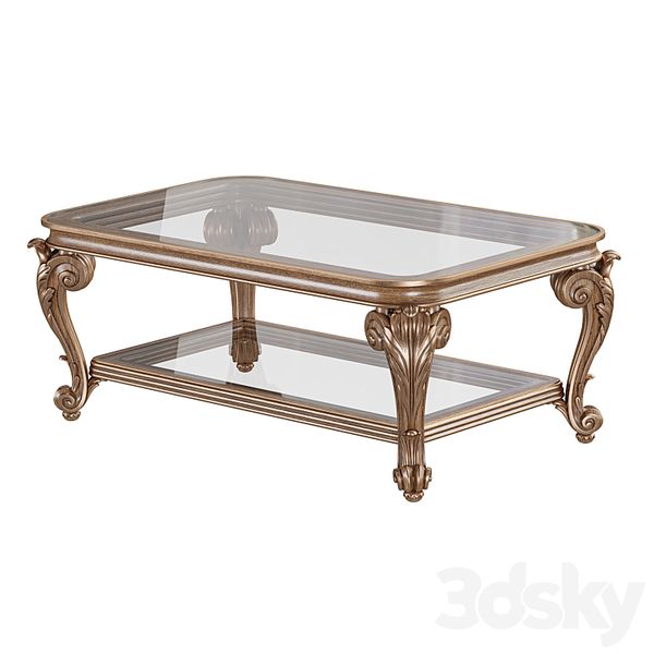 Bàn trà cổ điển Louis Luxury